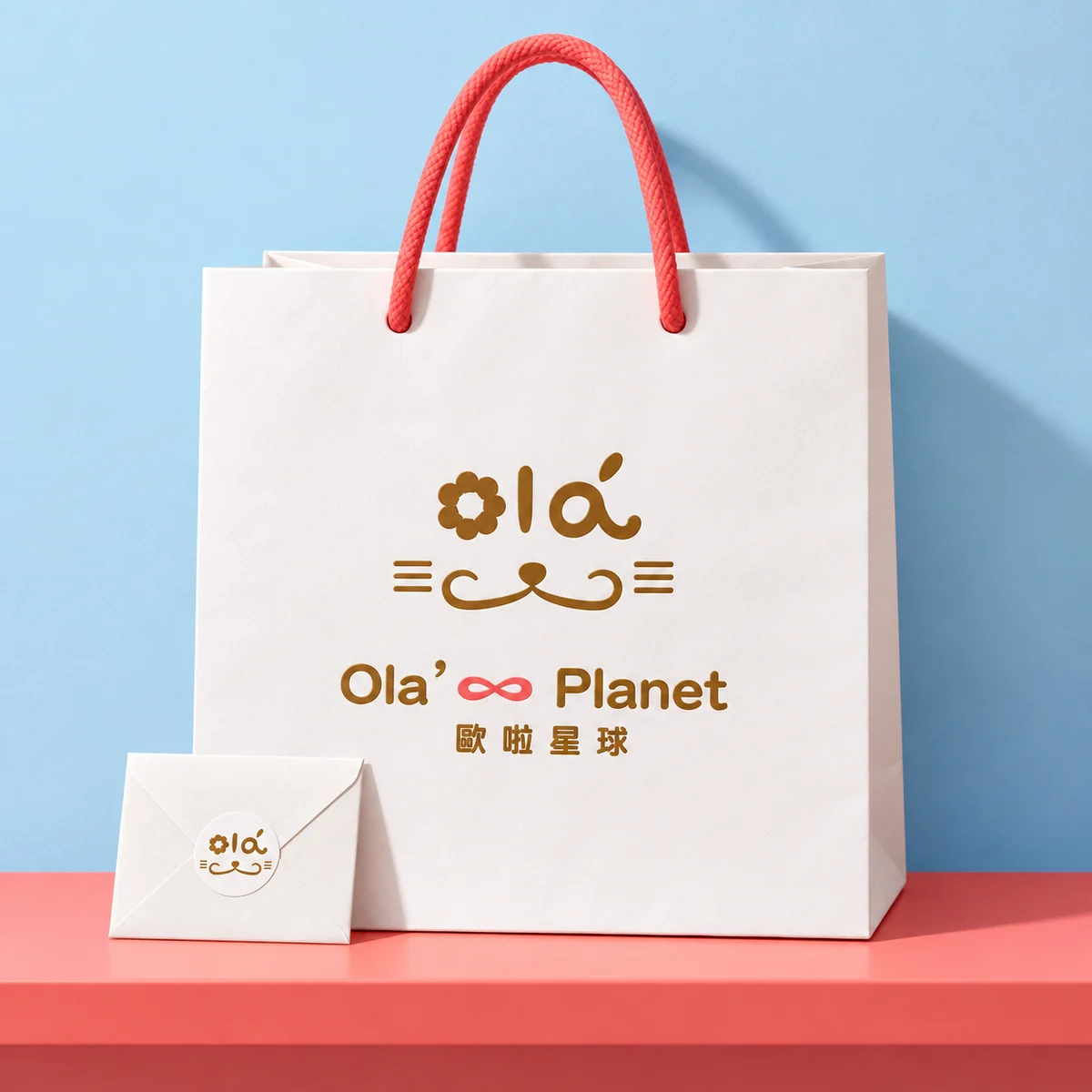 歐啦星球|品牌識別|識別應用示意