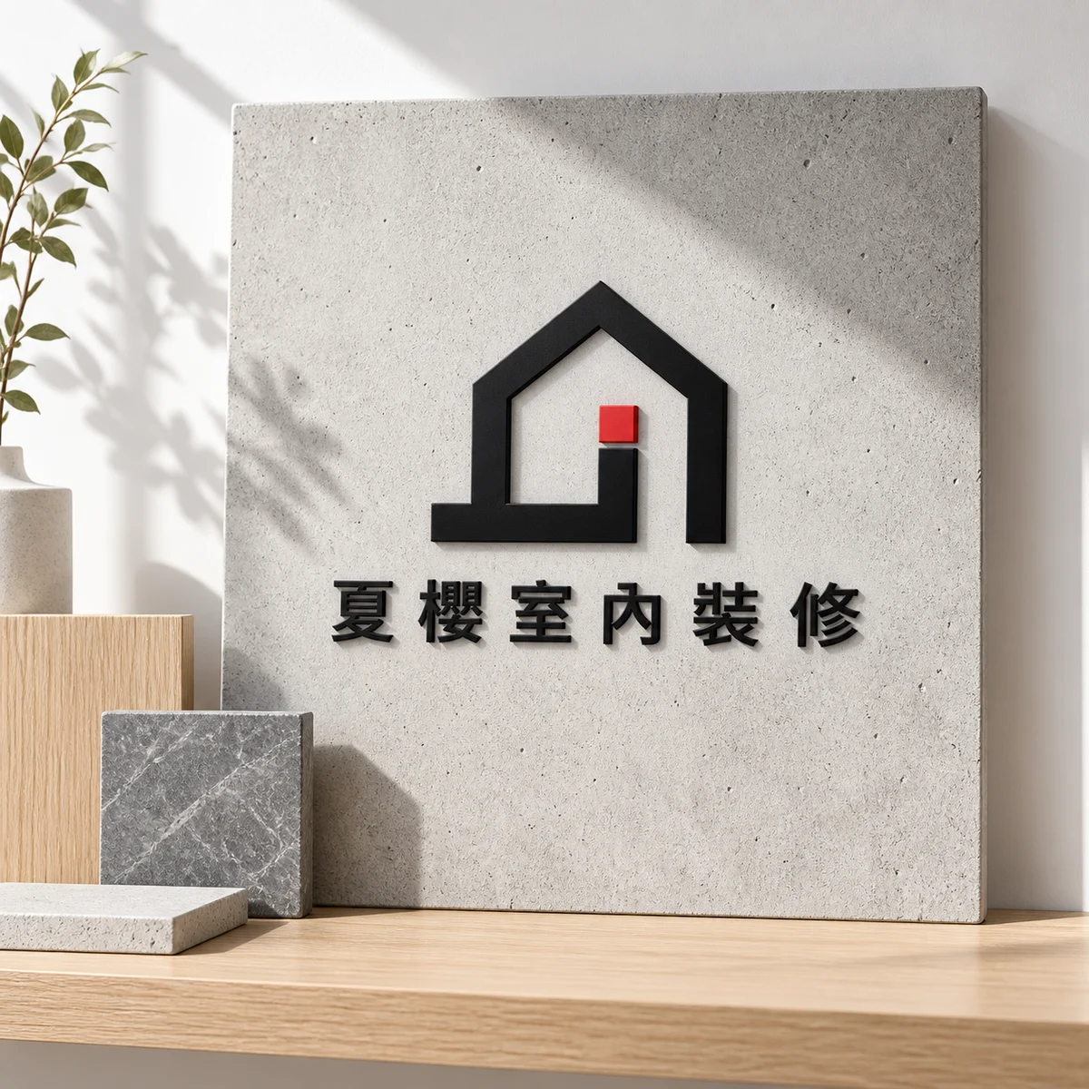 夏櫻室內裝修|識別設計提案|識別提案應用示意